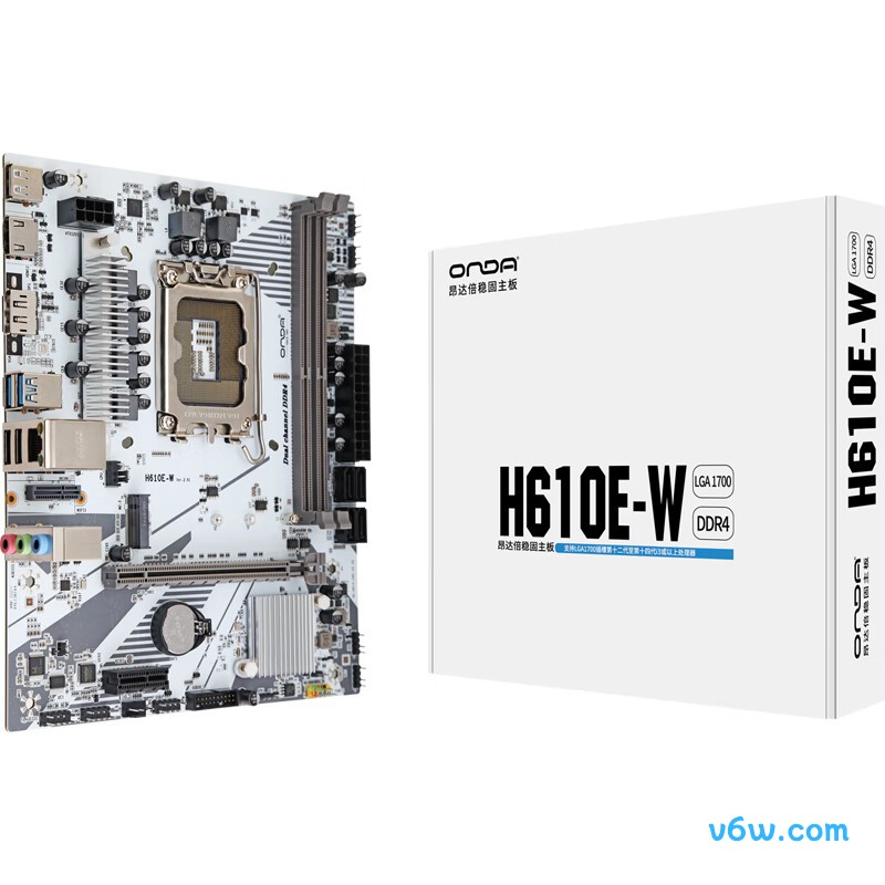 昂达H610E-W主板图片