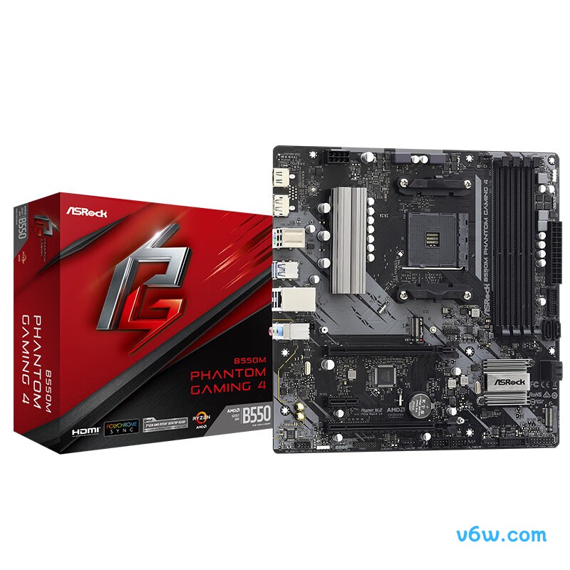 华擎B550M Phantom Gaming 4主板图片