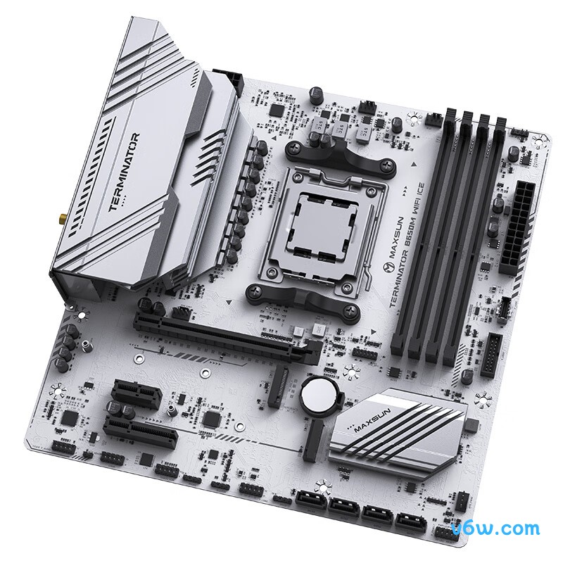 铭瑄MS-终结者 B650M WIFI ICE主板图片