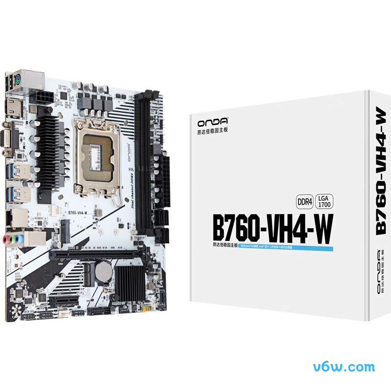 昂达B760-VH4-W主板图片