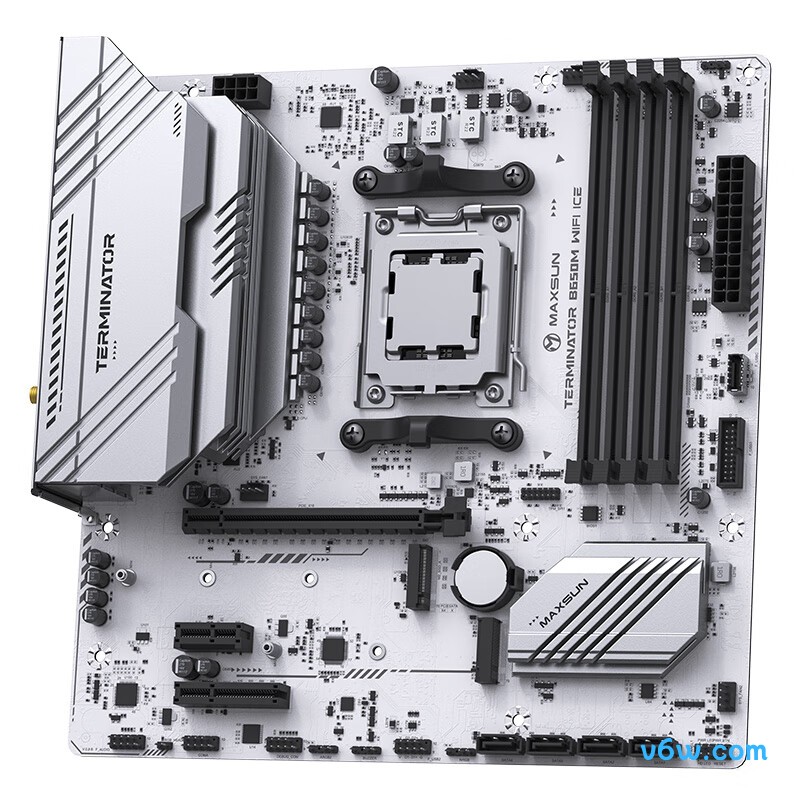 铭瑄MS-终结者 B650M WIFI ICE主板图片