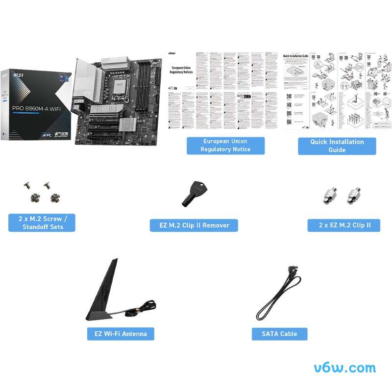 微星PRO B860M-A WIFI主板图片