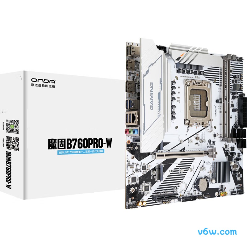 昂达魔固B760PRO-W主板图片