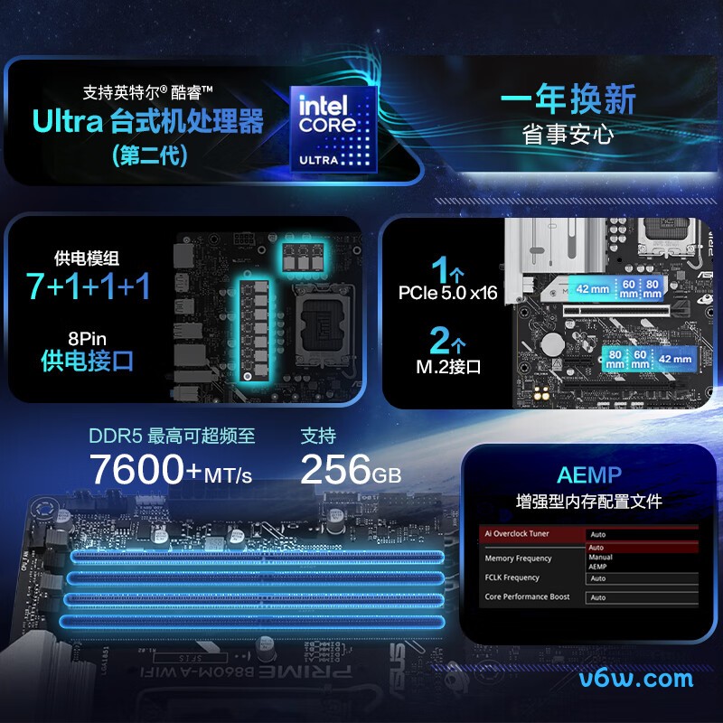 华硕PRIME B860M-A WIFI主板图片