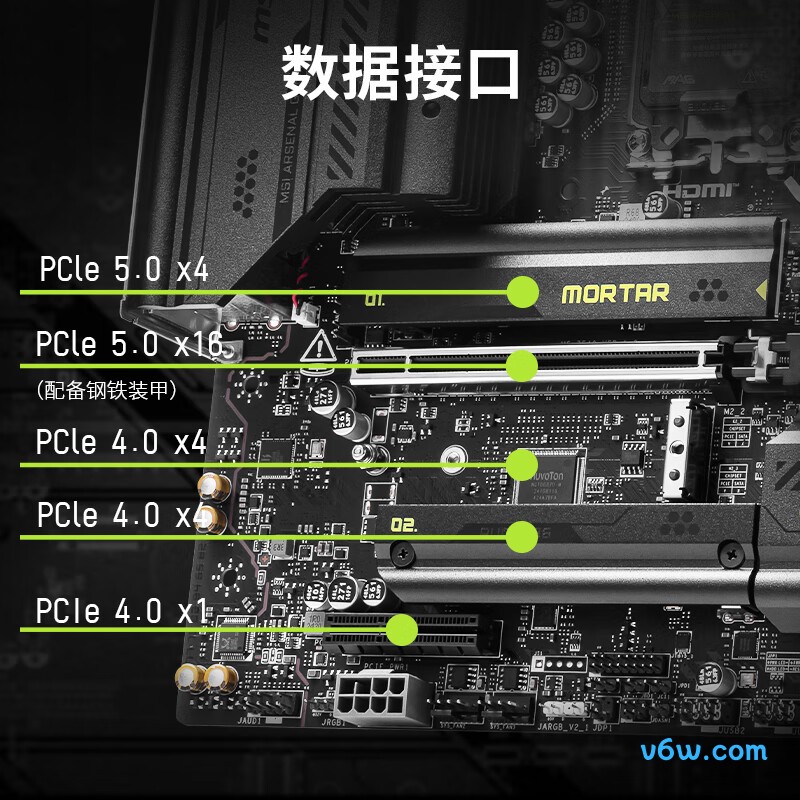微星MAG B860M MORTAR WIFI主板图片