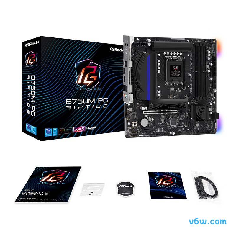 华擎B760M PG Riptide主板图片