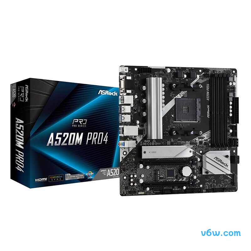 华擎A520M Pro4主板图片