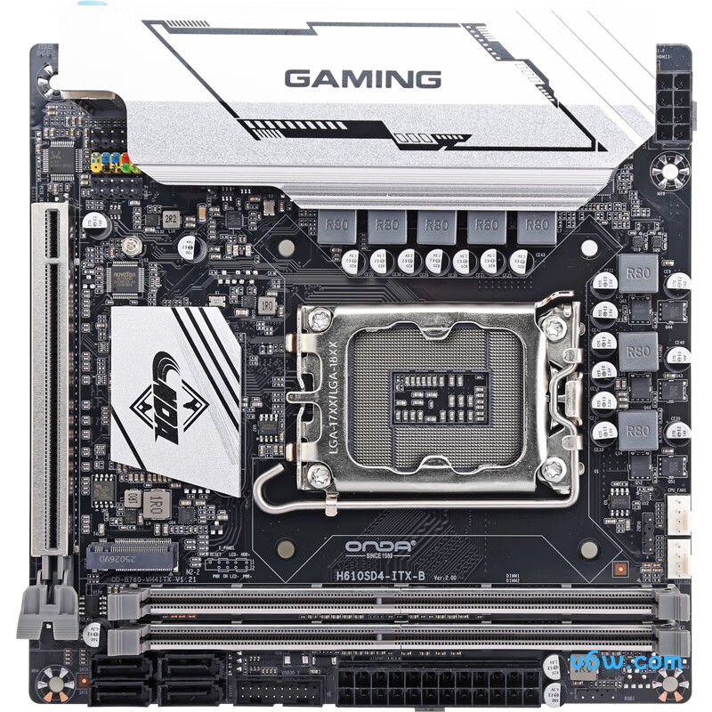 昂达H610SD4-ITX-B主板图片