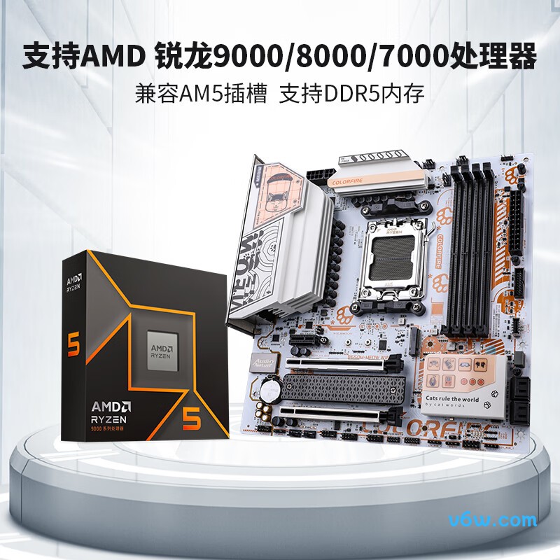 七彩虹COLORFIRE B650M-MEOW WIFI 橘影橙主板图片