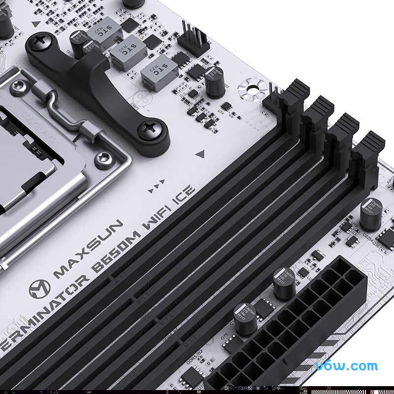 铭瑄MS-终结者 B650M WIFI ICE主板图片