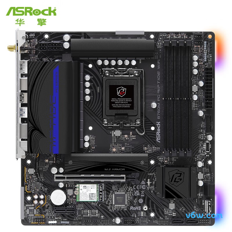 华擎B760M PG Riptide WIFI主板图片