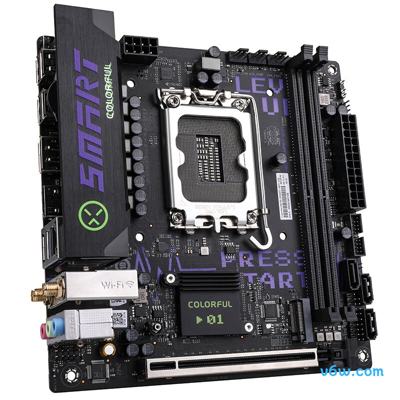 七彩虹Colorful H610I SMART WIFI V20主板图片