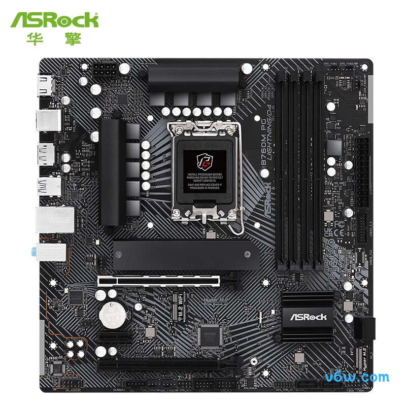 华擎B760M PG Lightning/D4主板图片