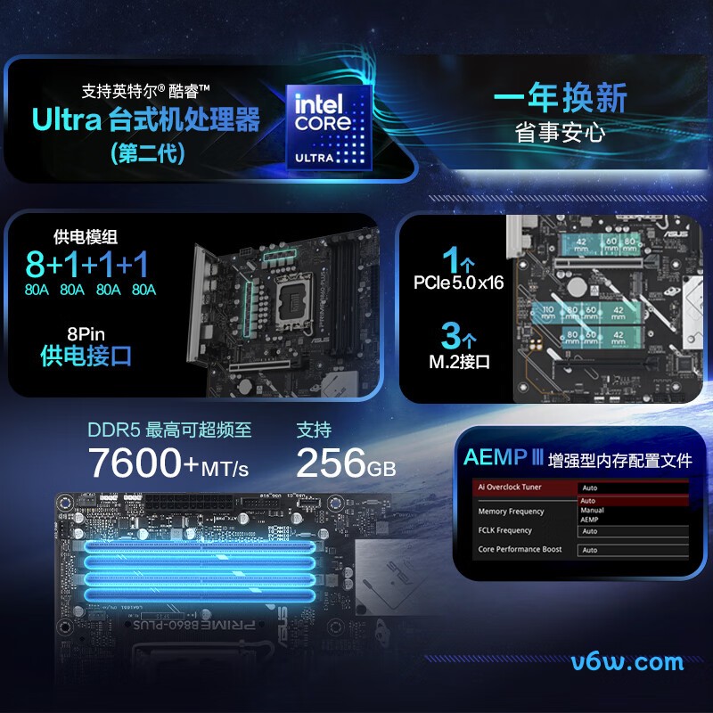 华硕PRIME B860-PLUS主板图片