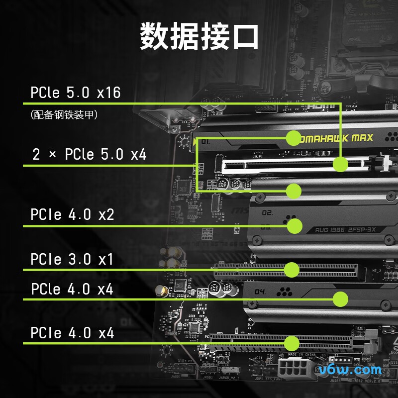 微星MAG B850 TOMAHAWK MAX WIFI主板图片