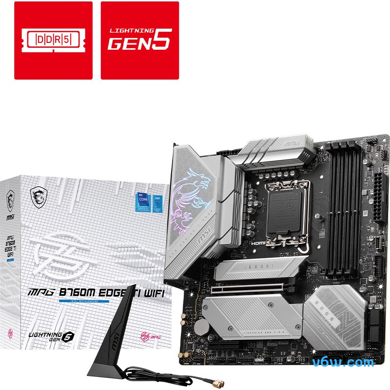 微星MPG B760M EDGE TI WIEI主板图片