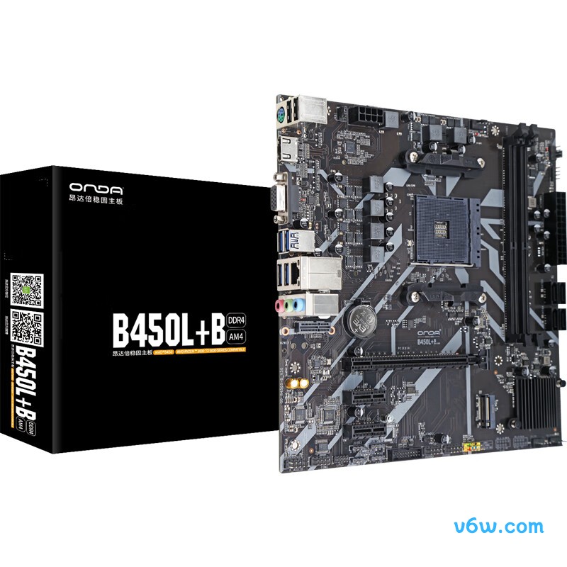 昂达B450L+B主板图片
