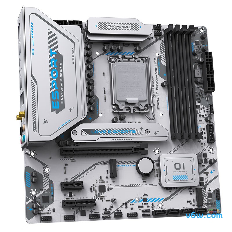 铭瑄MS-eSport Z890M WIFI ICE主板图片