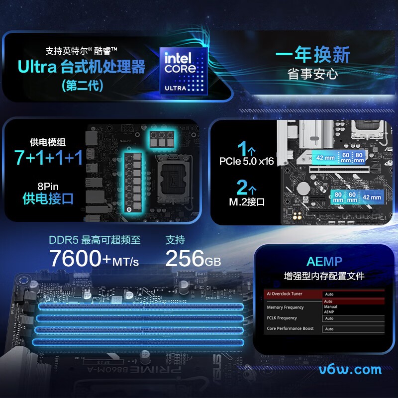 华硕PRIME B860M-A主板图片