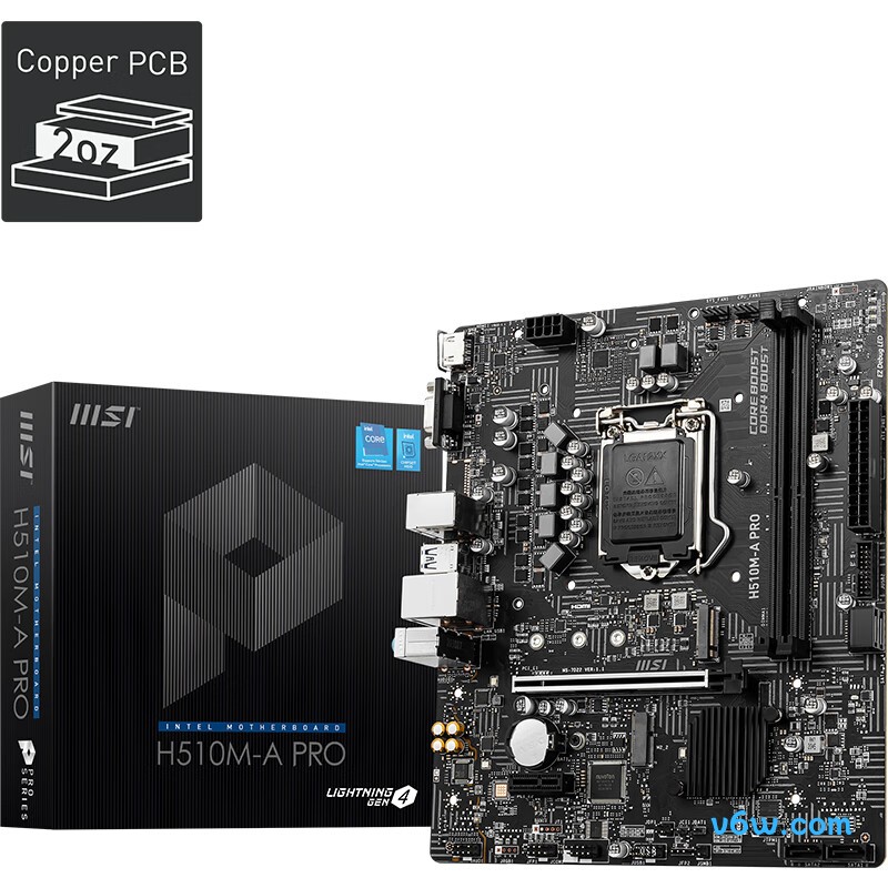微星H510M-A PRO主板图片