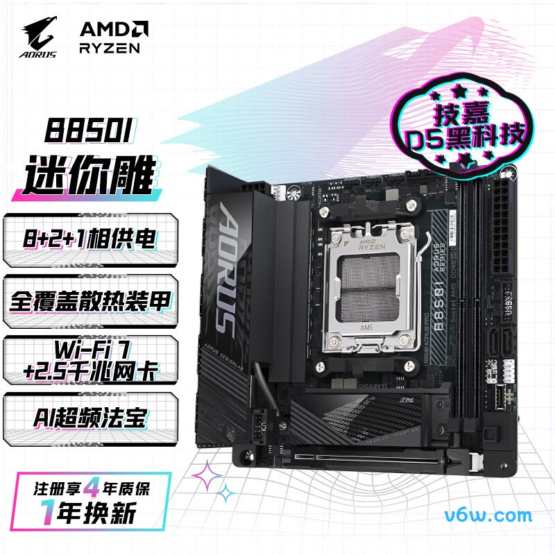 技嘉B850I AORUS PRO主板图片