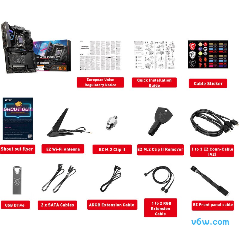 微星MPG X870E CARBON WIFI主板图片