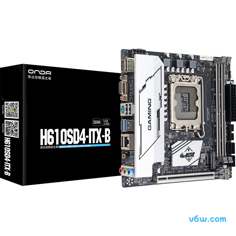 昂达H610SD4-ITX-B主板图片