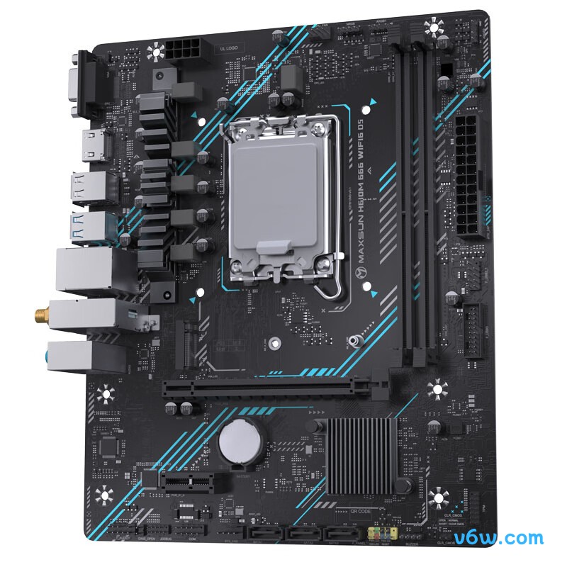 铭瑄MS- H610M 666 WiFi6 D5主板图片