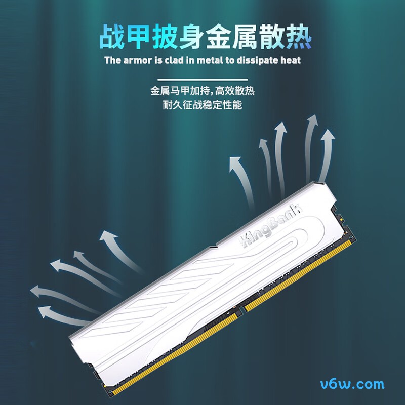 金百达32GB(16GBX2) DDR4 3200内存条图片