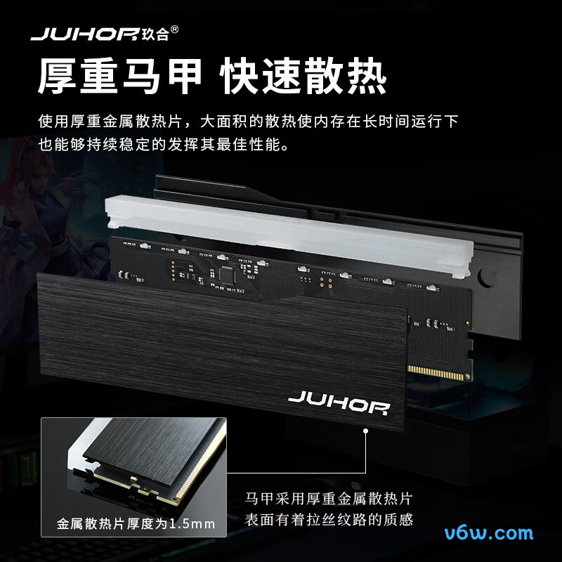 JUHOR玖合 32GB(16GBx2) DDR5 6400内存条图片