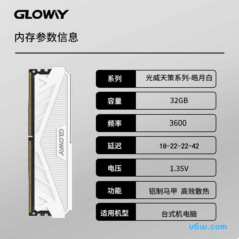 光威32GB DDR4 3600内存条图片