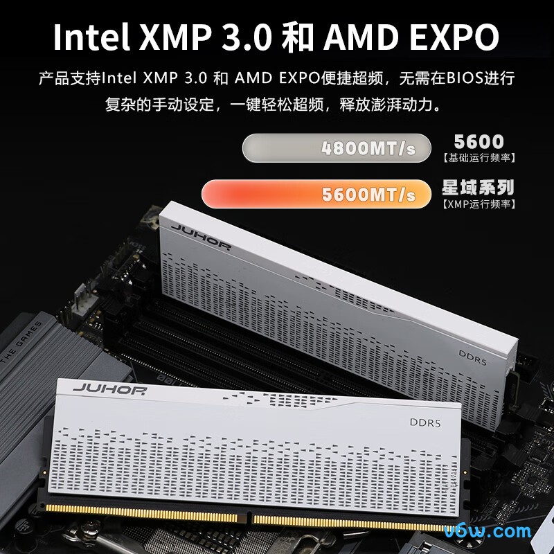 JUHOR玖合 64GB(32GBx2) DDR5 5600内存条图片