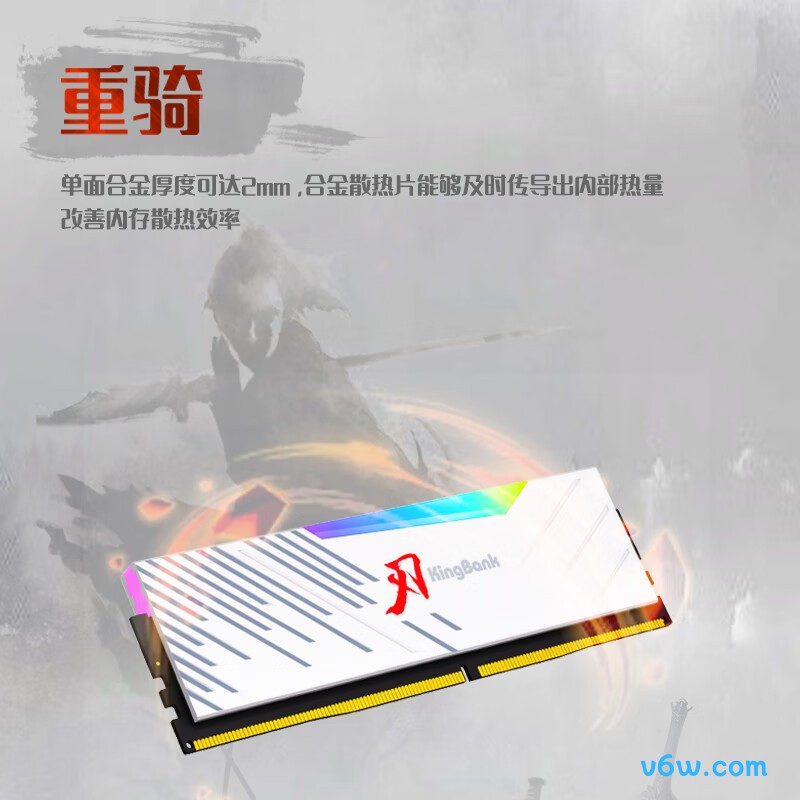 金百达64GB(32GBX2) DDR5 6400内存条图片