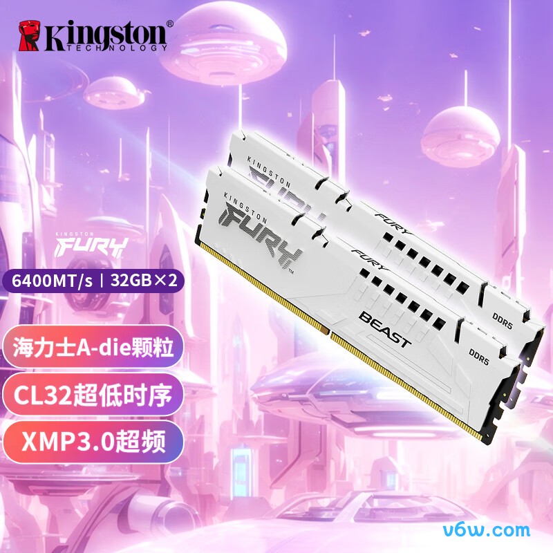 金士顿FURY 64GB(32G×2) DDR5 6400