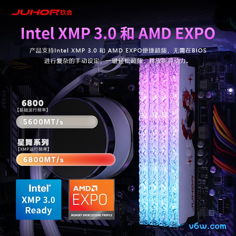 JUHOR玖合 32GB(16GBx2) DDR5 6800