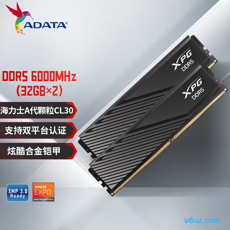 威刚 64GB(32GBX2) DDR5 6000