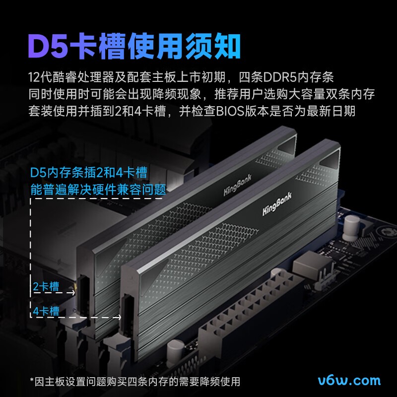 金百达48GB(24GBX2) DDR5 8000内存条图片