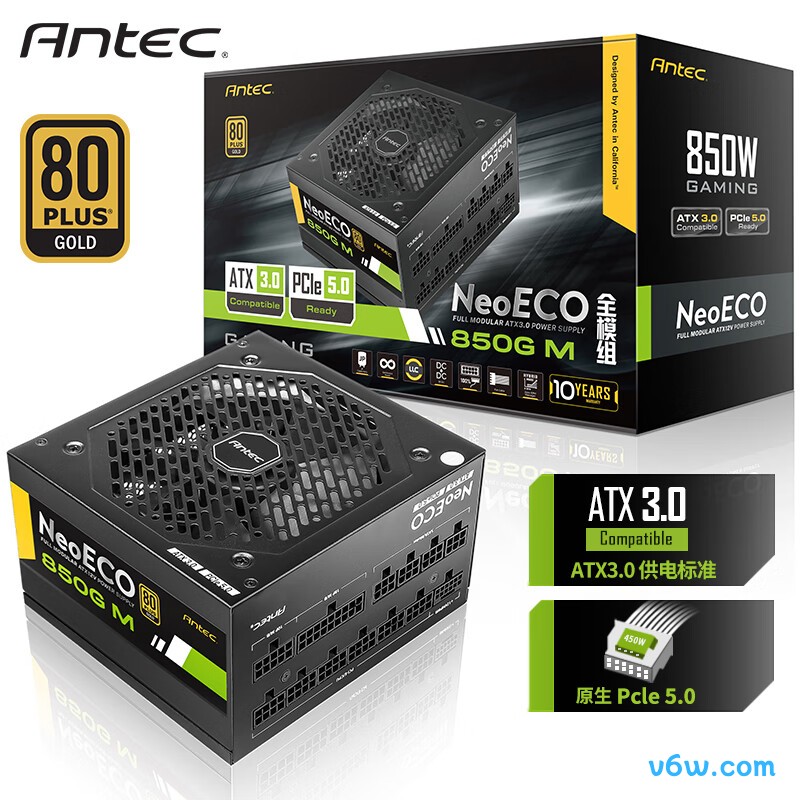 安钛克 Antec NE850W 金牌