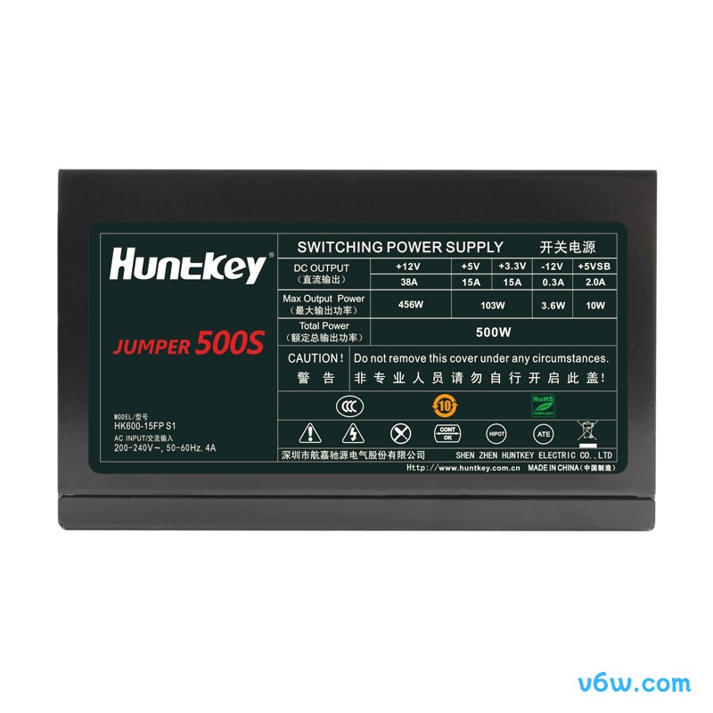 航嘉 JUMPER500S 500W电源图片