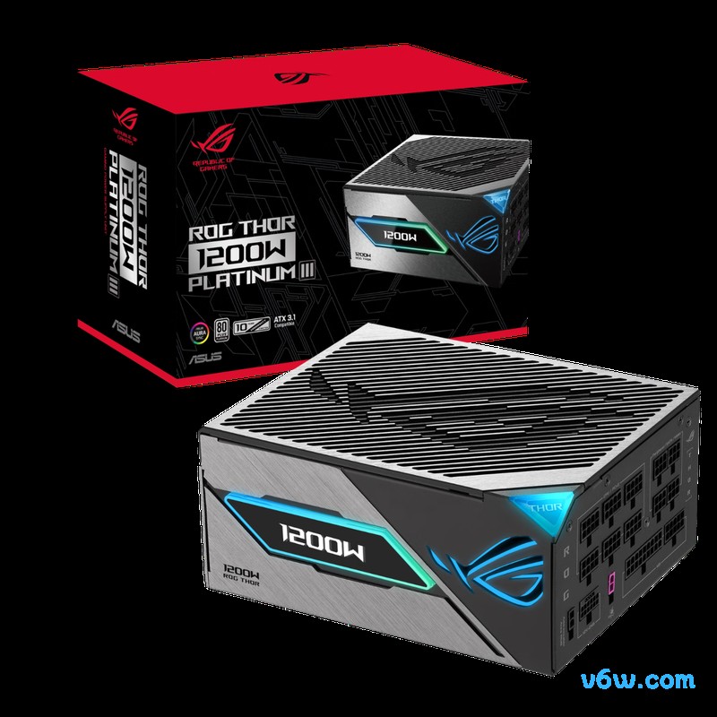 华硕ROG 雷神3代1200W 氮化镓金电源图片
