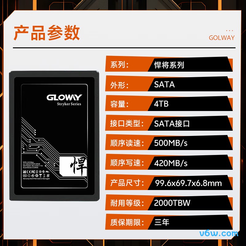 光威4TB 悍将SSD固态硬盘图片