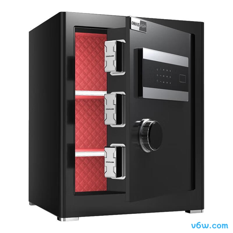 欧奈斯X6-45黑电三层保险箱图片