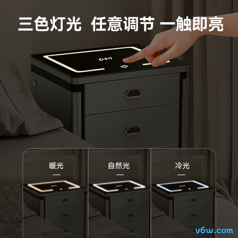 虎牌北尚指纹浅灰保险柜图片