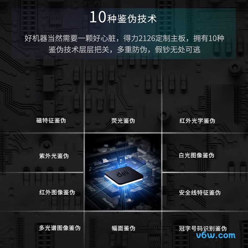 得力2126点钞机图片