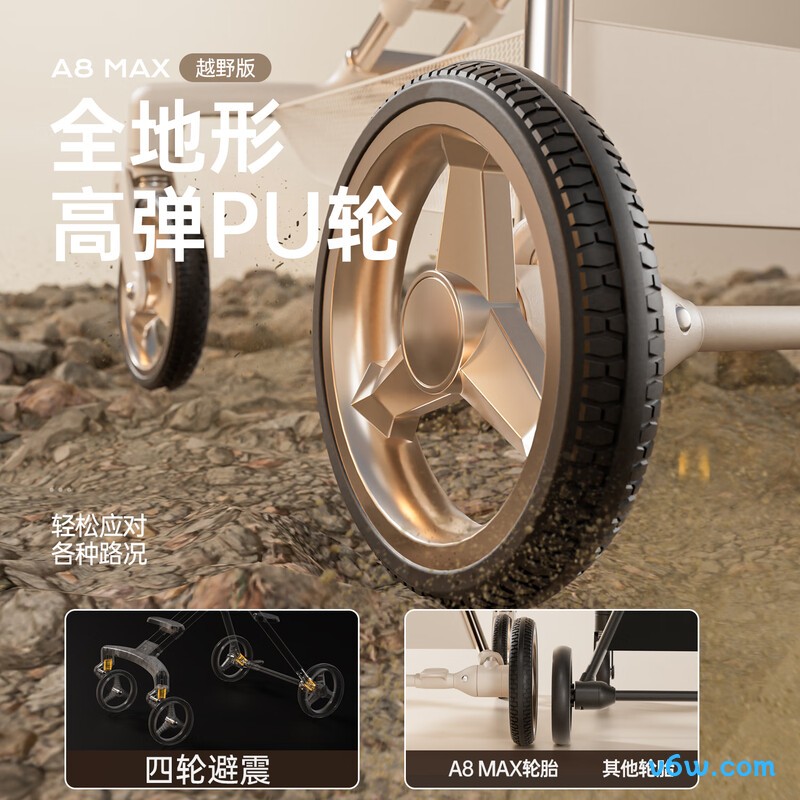 普洛可 A8MAX越野版婴儿车图片