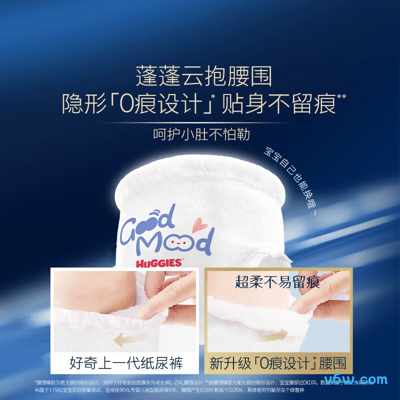 好奇蓝标面膜XXL码30片拉拉裤图片