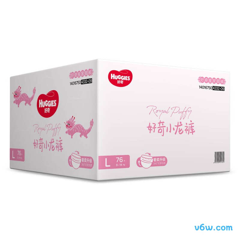 好奇皇家小龙裤L码76片拉拉裤图片