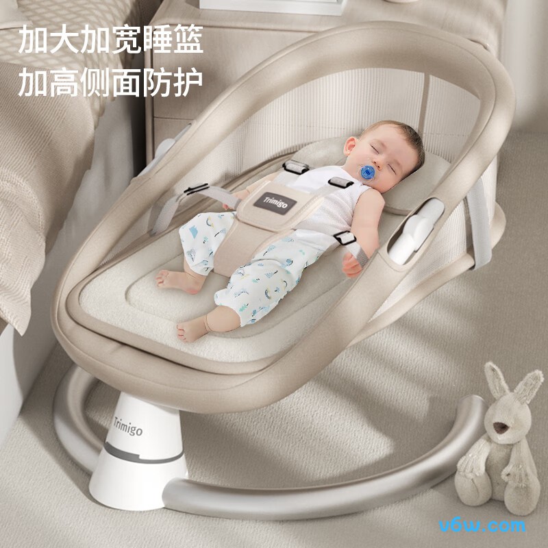 泰美高婴儿-卡其棕摇摇椅图片