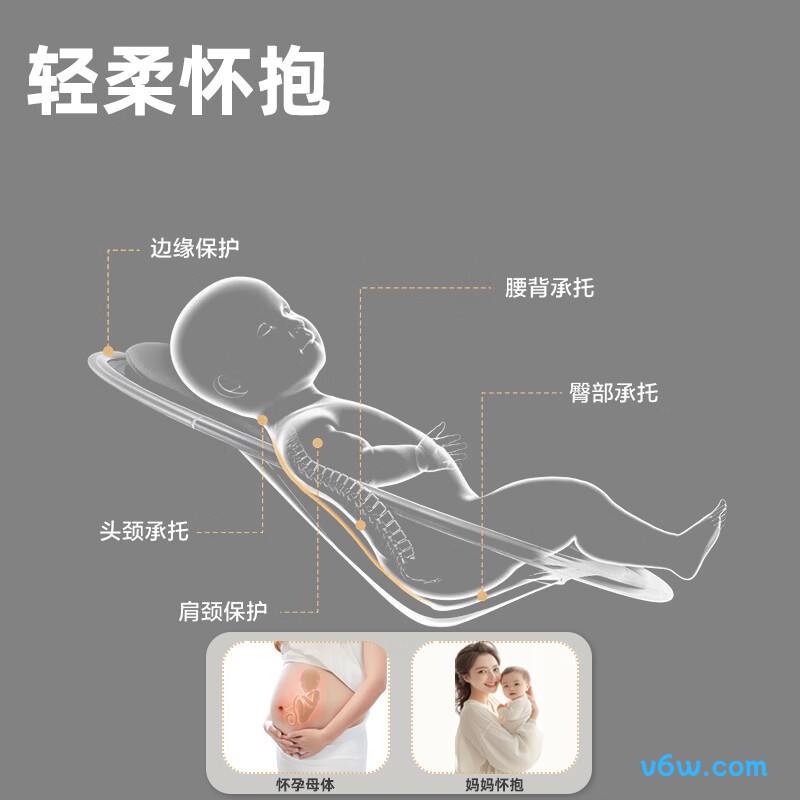 贝怡熊Beeio婴儿静谧灰摇摇椅图片