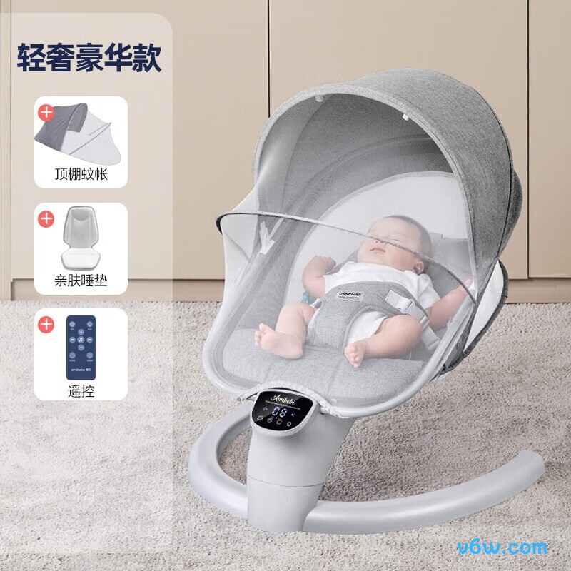 摇贝可平躺摇摇椅图片